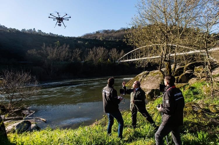 Termografía con drones en termas de Outariz Ourense