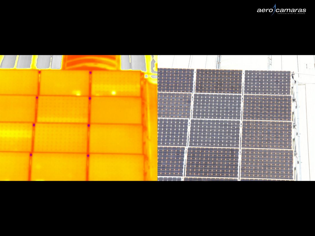 servicio de inspeccion de placas fotovoltaicas con drones - aerocamaras