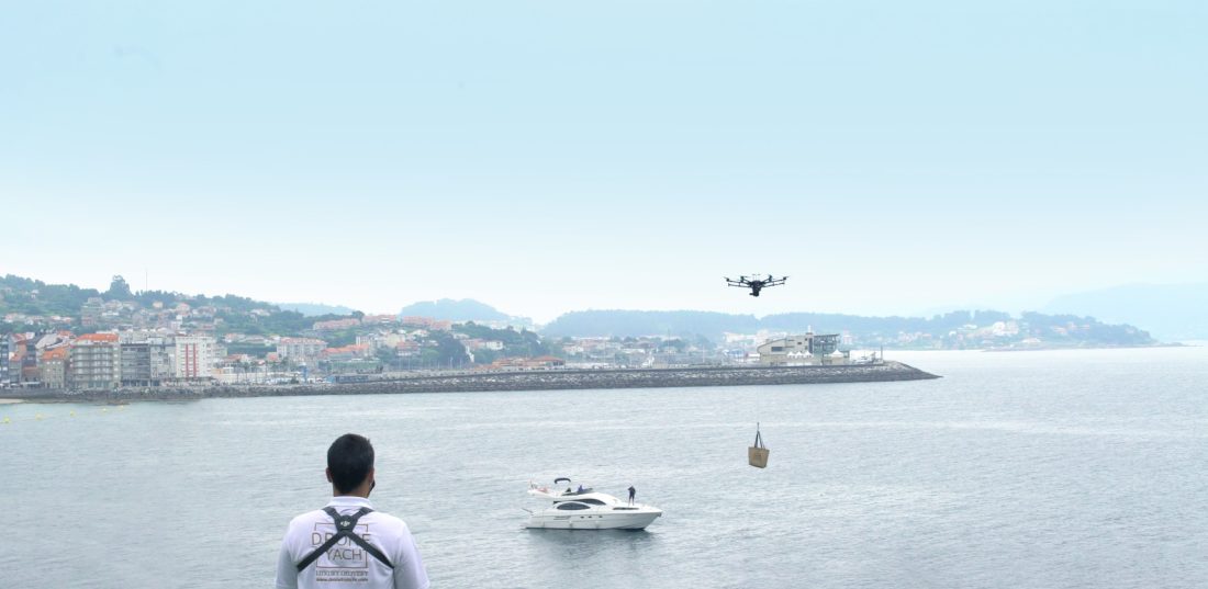 Drone to yacht, la primera franquicia de delivery con drones