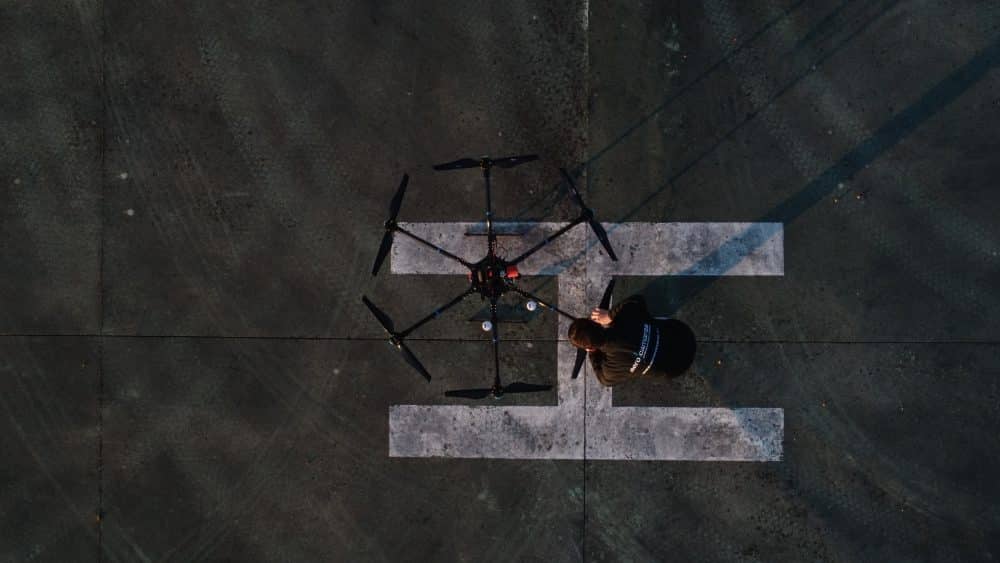 drone hibrido helipuerto